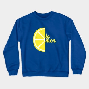 Lemon Crewneck Sweatshirt